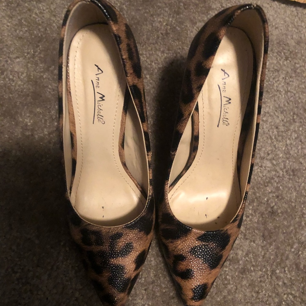 Animal print heels